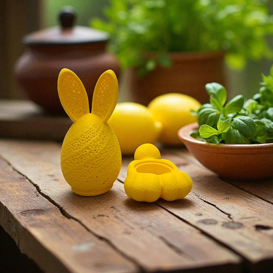 Egg shaped colorful tealight holder for home decor | Egg and nest