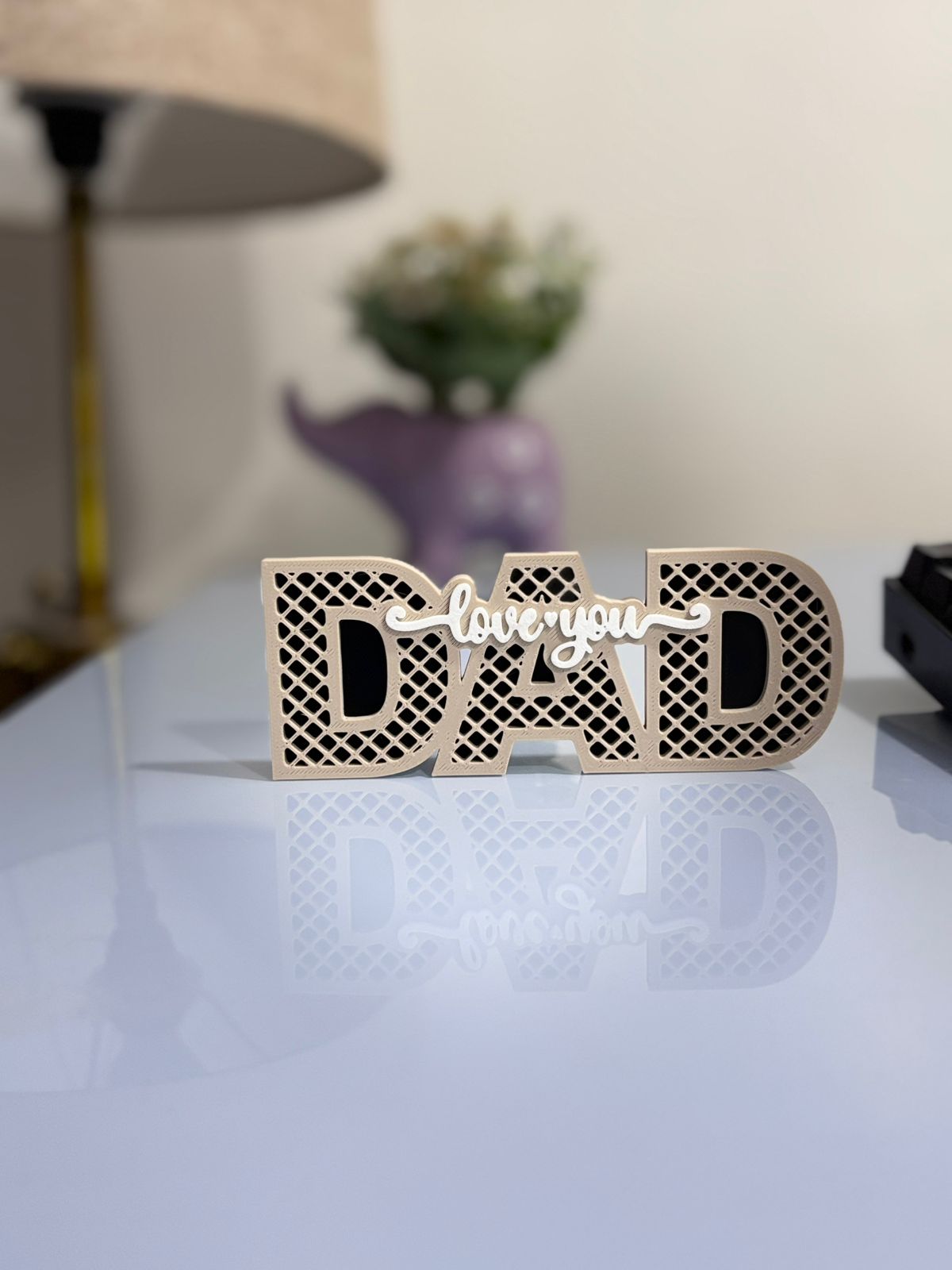 🖤 Love You Dad Desk Sign