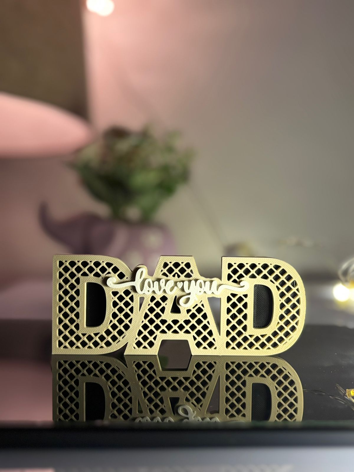 🖤 Love You Dad Desk Sign