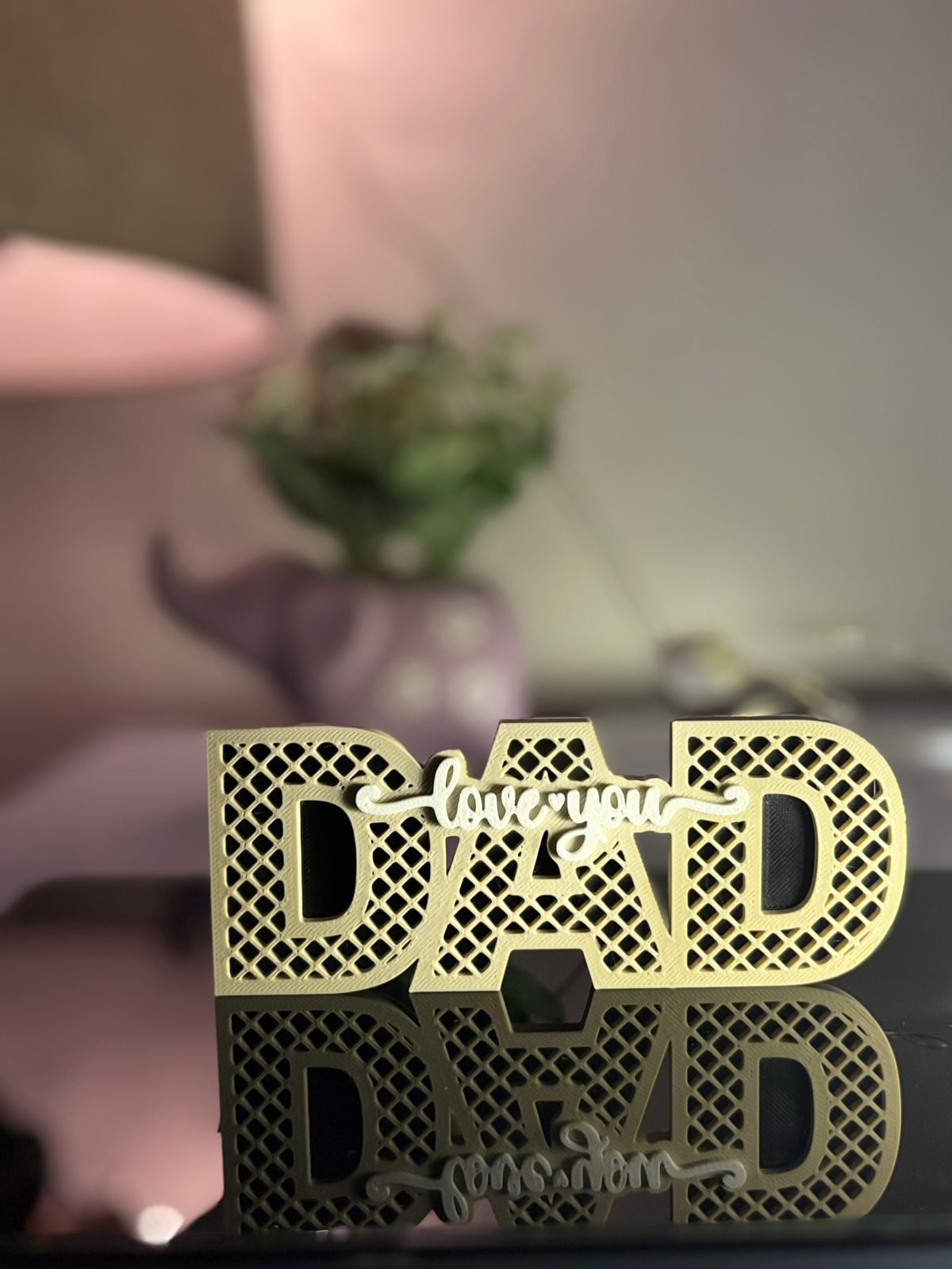 🖤 Love You Dad Desk Sign