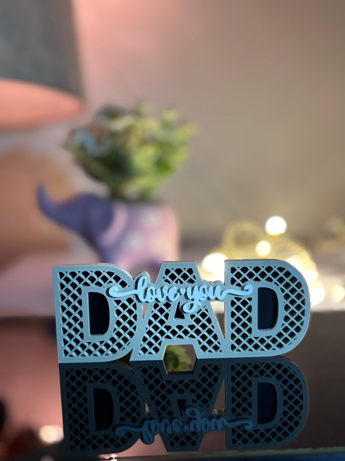 🖤 Love You Dad Desk Sign