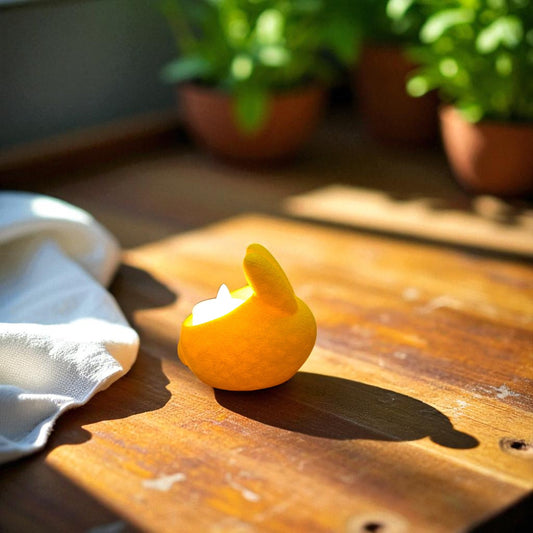 Cute bunny tealight candle holder for home decor- modern minimalist | Elegant design