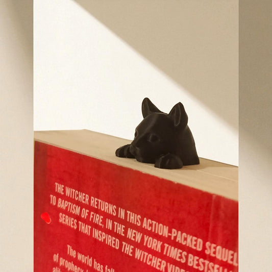 Cute Cat 3D Printed Bookmark – For Book & Cat Lovers | Set of 4