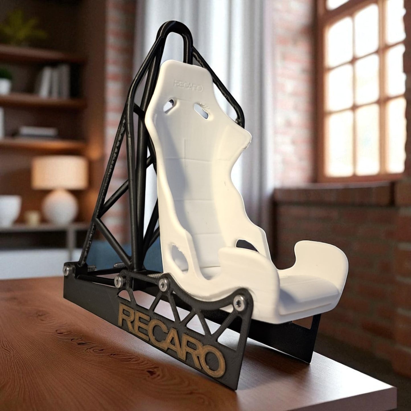 Racing Car Seat 3D Phone Stand – For Car & Speed Lovers