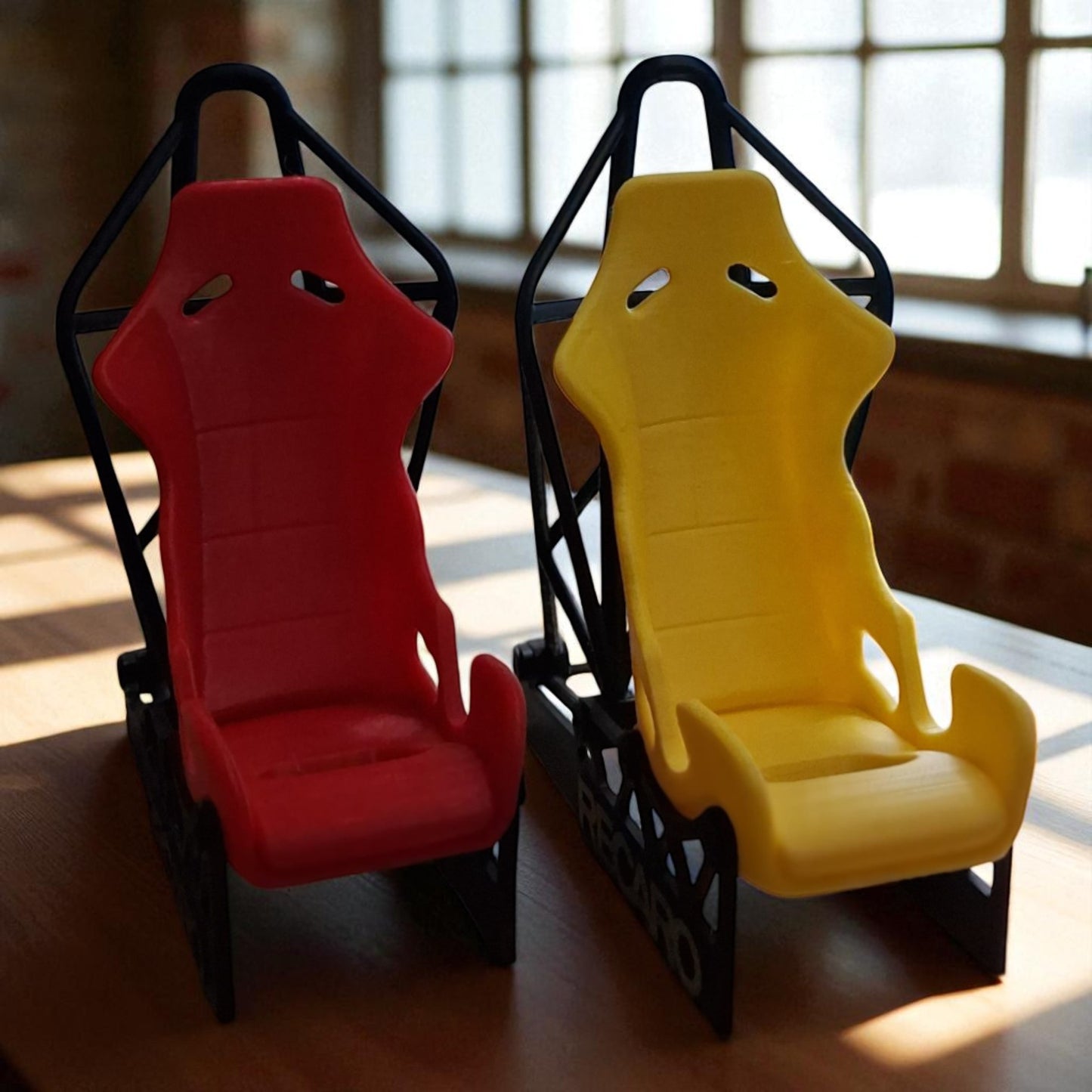 Racing Car Seat 3D Phone Stand – For Car & Speed Lovers