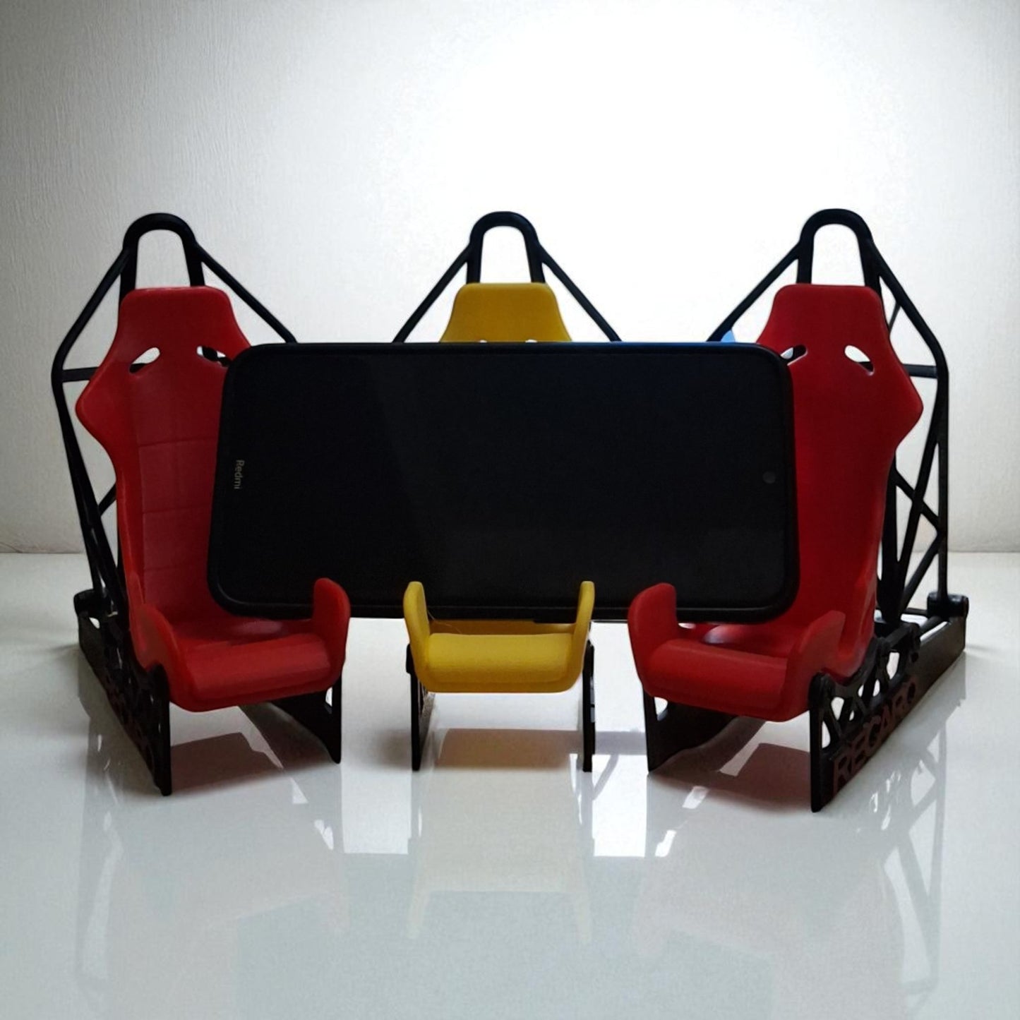 Racing Car Seat 3D Phone Stand – For Car & Speed Lovers