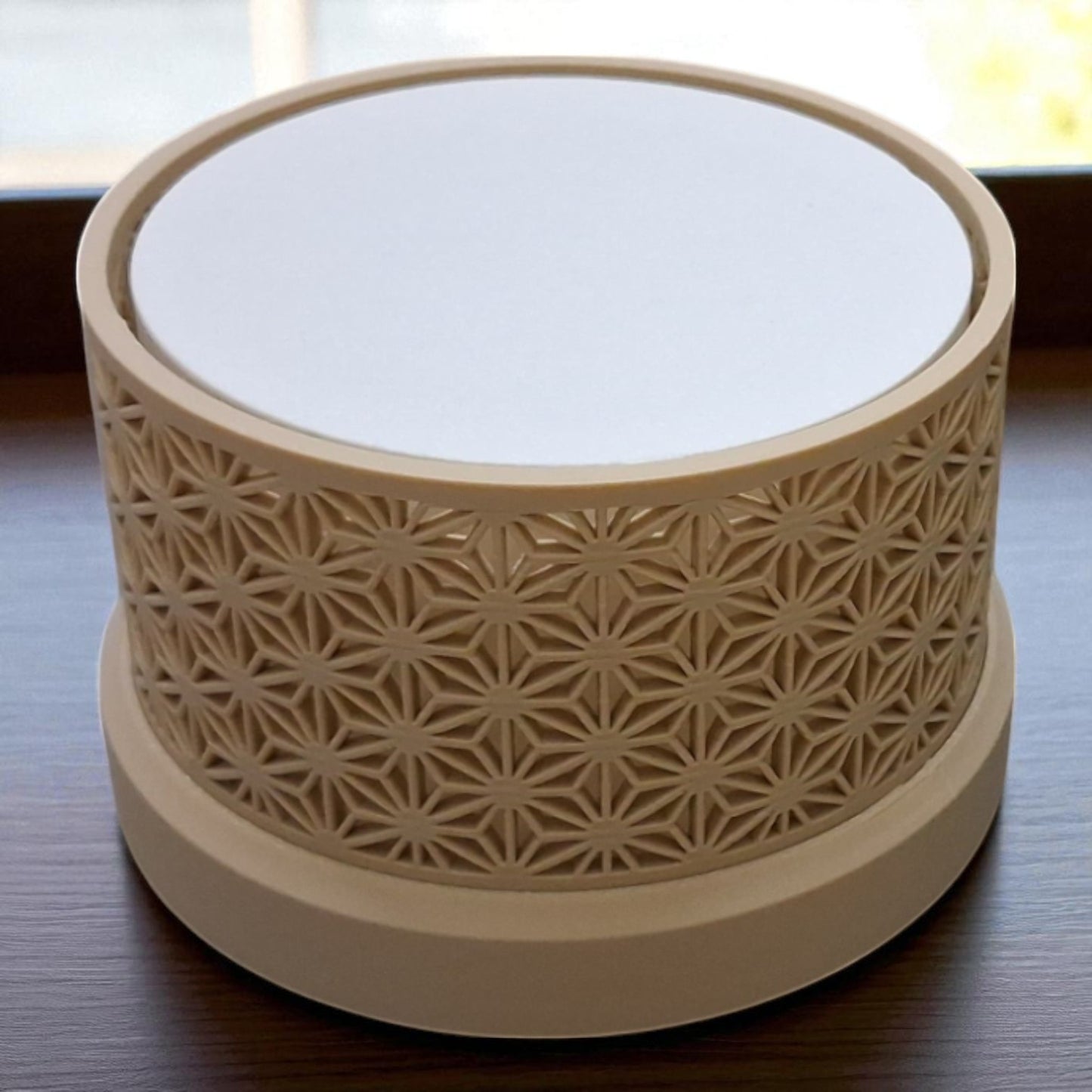 Japanese Kumiko Lamp ā 3D Printed Minimalist Wooden Lattice-Style Lantern for Warm Ambient Lighting