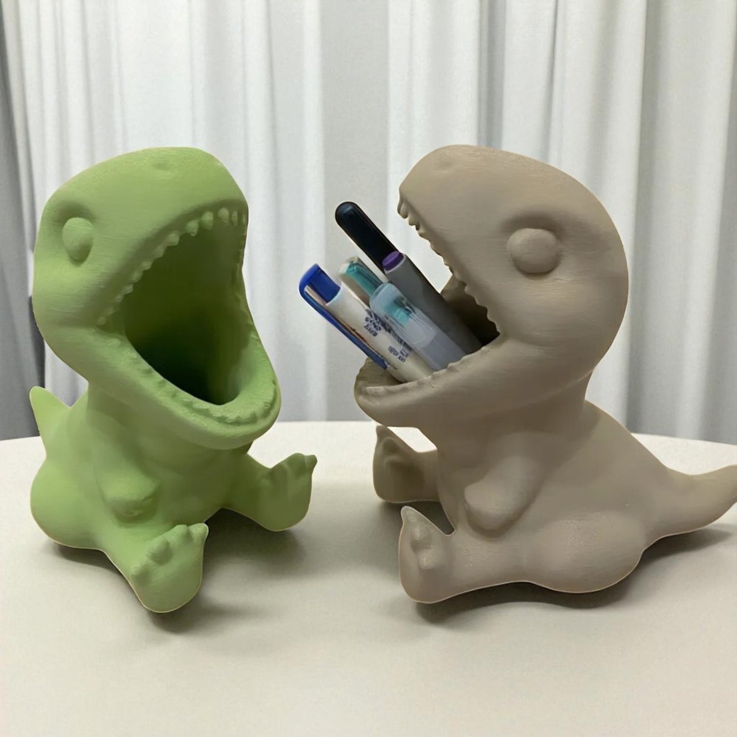 Dinosaur Pencil Holder ā 3D Printed Dino-Shaped Desk Organizer for Kids & Creatives