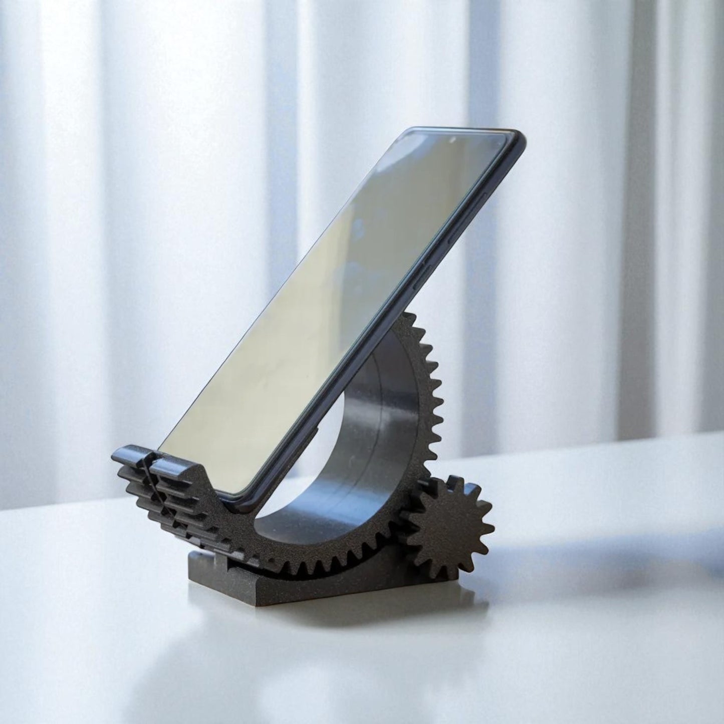 GearShift Tilt Phone Stand ā 3D Printed Adjustable mechanical Gear Design
