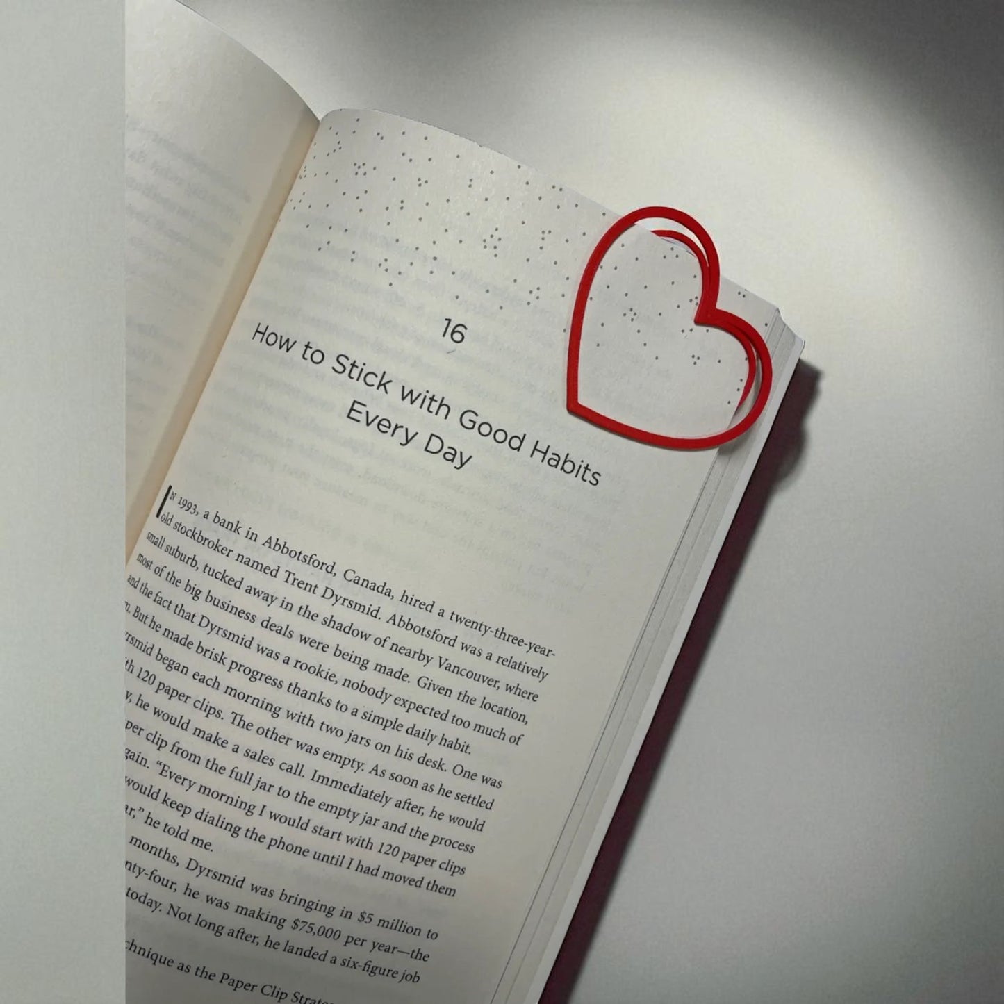 Heart-Shaped Bookmark – 3D Printed Cute Page Marker | Set of 6