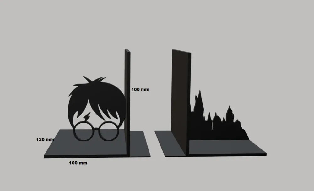 Harry Potter Bookend – 3D Printed Wizarding World Bookshelf Decor for Potterheads