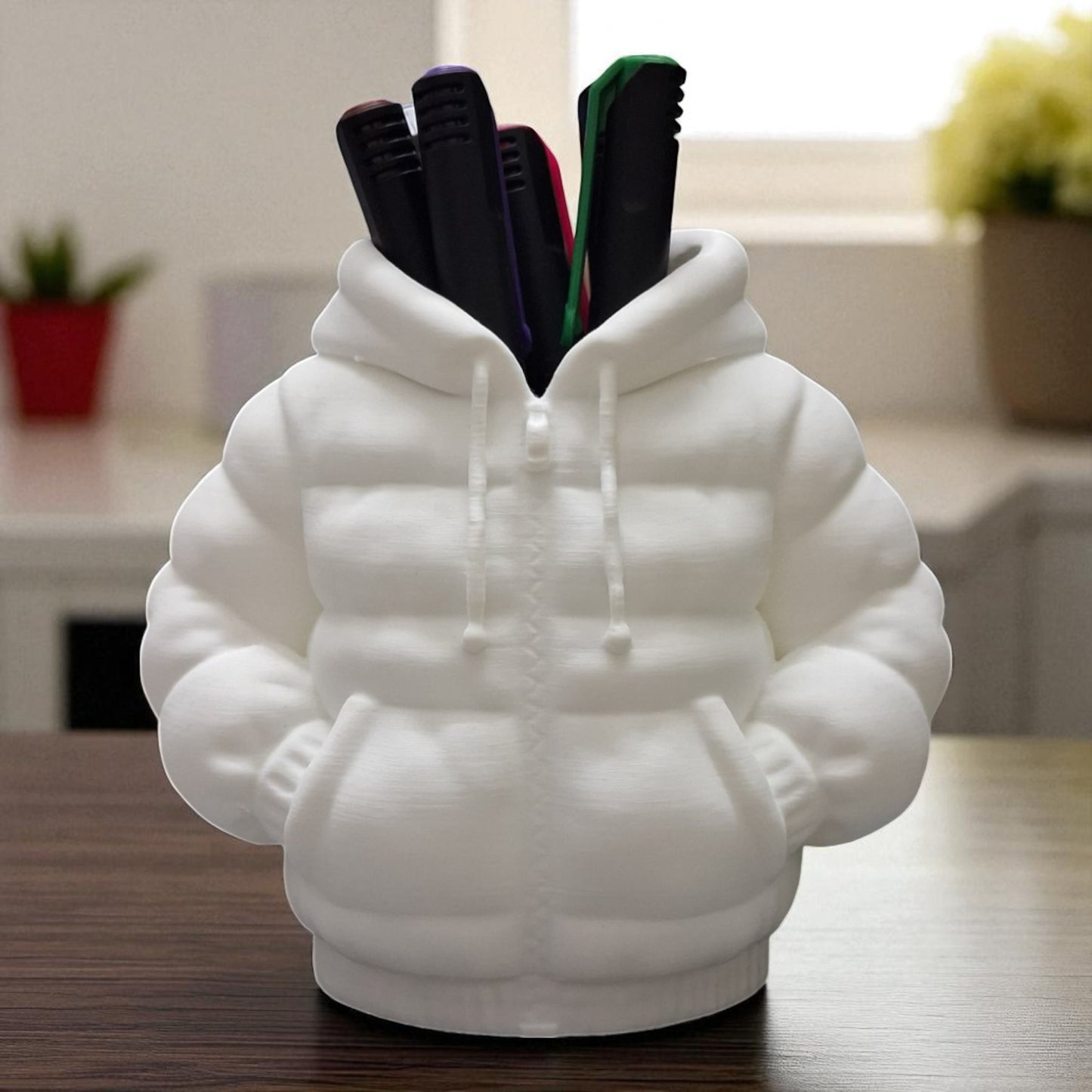 Puffer Jacket Pencil Holder ā 3D Printed Puffy Organizer for Stylish Desks