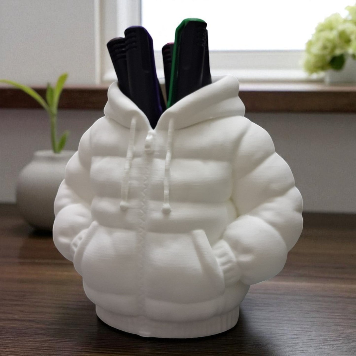 Puffer Jacket Pencil Holder ā 3D Printed Puffy Organizer for Stylish Desks