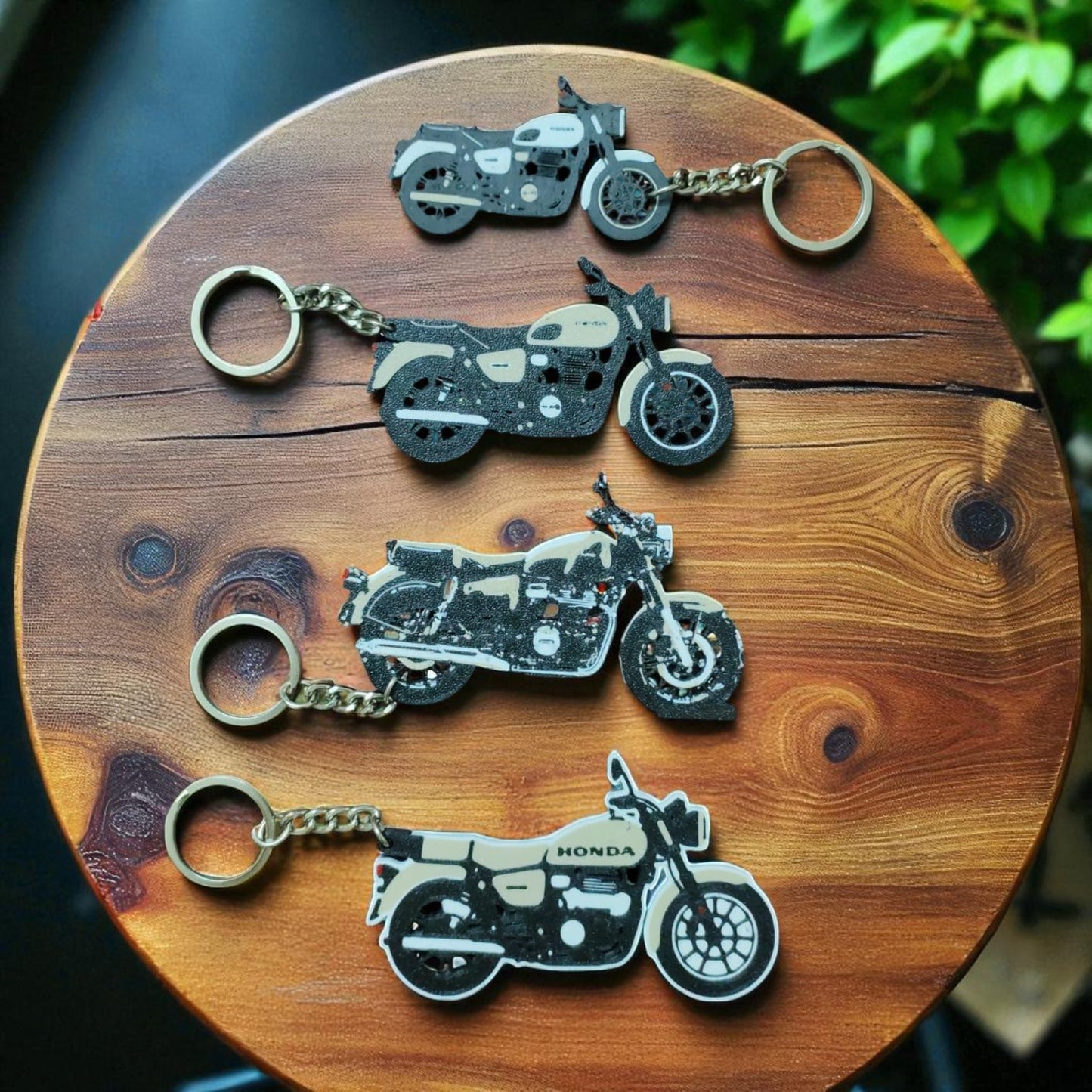 Custom Bike NFC Keychain | Personalized 3D Printed Keychain for Your Motorcycle | Unique Gift for Bikers