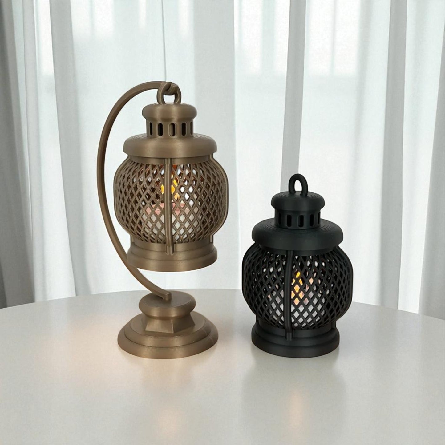 Mini Tea Light Lantern β 3D Printed Decorative Candle Holder for Cozy Ambience