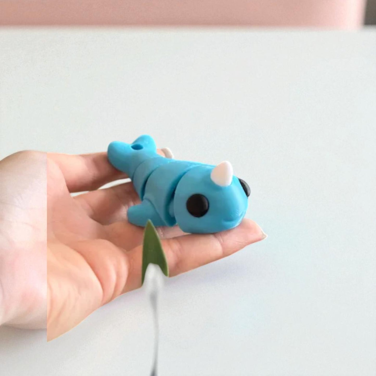 Flexi Narwhal Keychain – 3D Printed Articulated Ocean Buddy for Bags & Keys