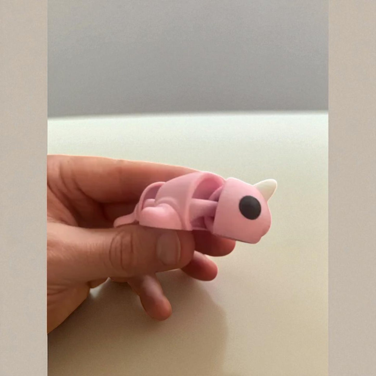 Flexi Narwhal Keychain – 3D Printed Articulated Ocean Buddy for Bags & Keys