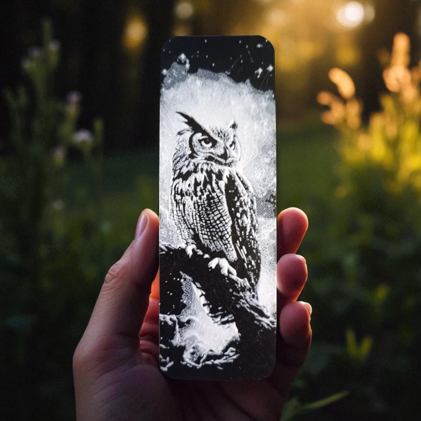 Owl in the Night Bookmark ā 3D Printed Magical Moonlit Page Marker | Set of 2