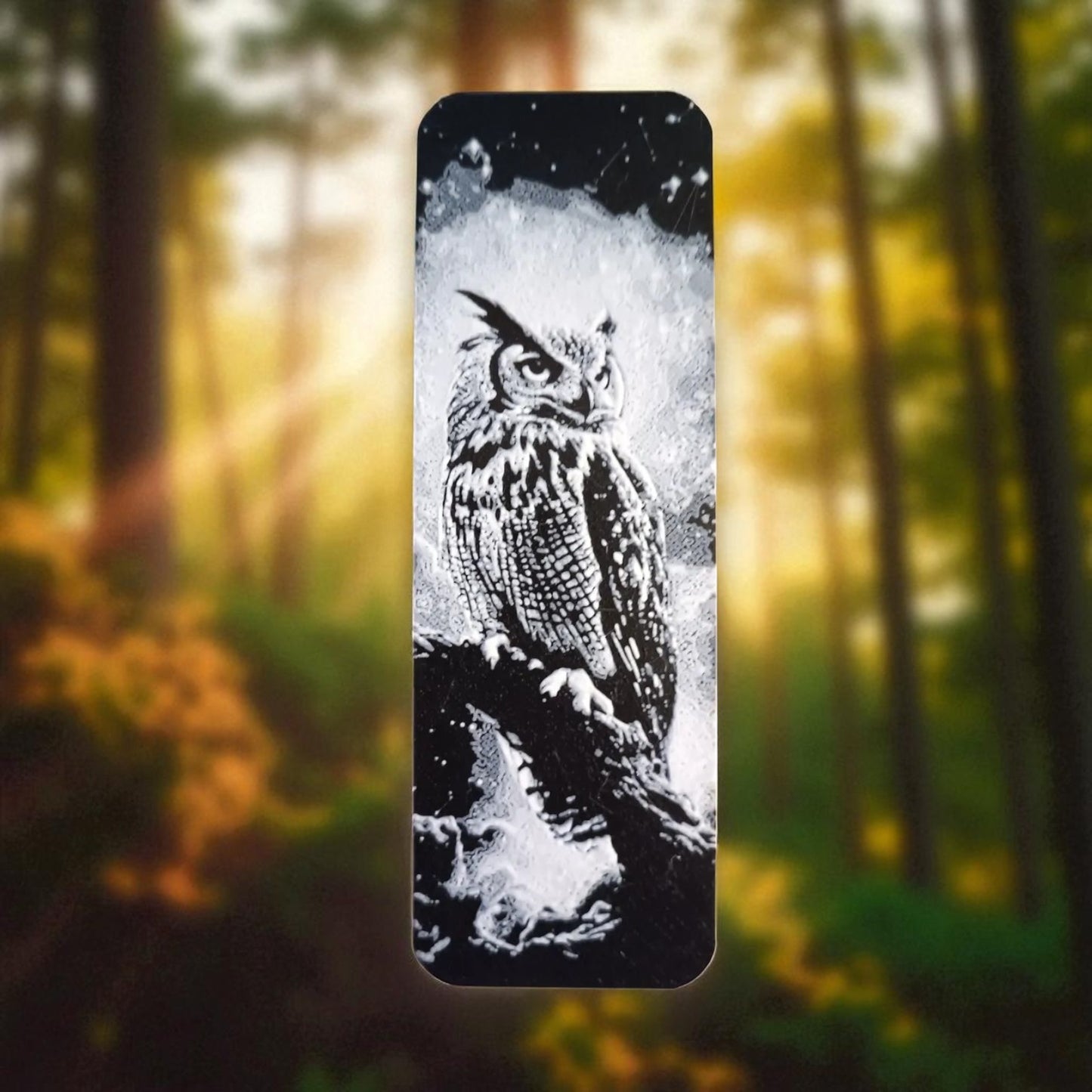 Owl in the Night Bookmark ā 3D Printed Magical Moonlit Page Marker | Set of 2