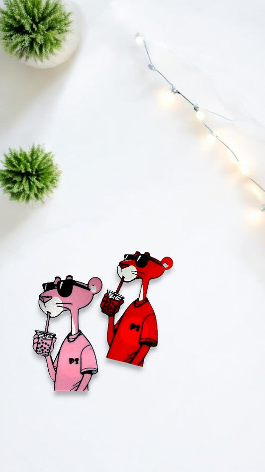 Pink Panther NFC Keychain-– Style, Mystery, and Tap-to-share