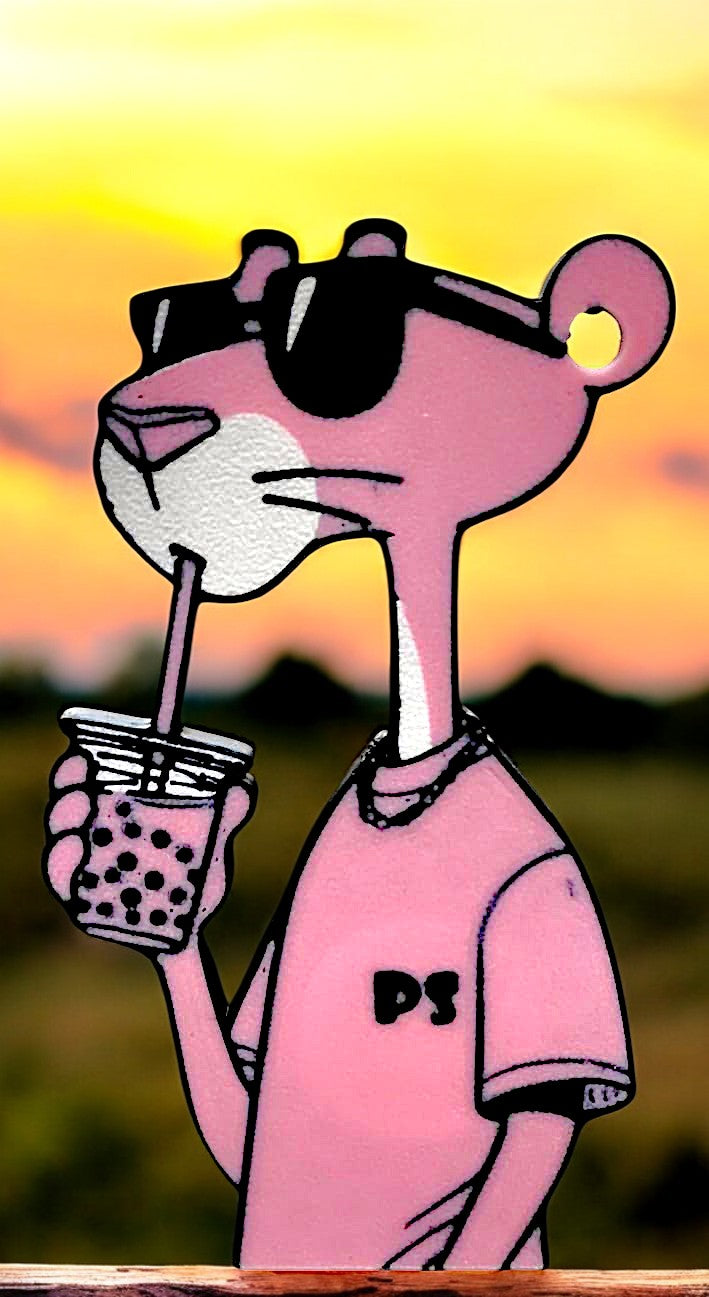 Pink Panther NFC Keychain-– Style, Mystery, and Tap-to-share