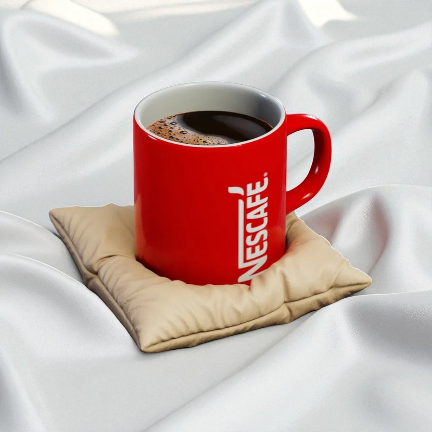 Cozy Pillow Coaster ā 3D Printed Soft-Look Drink Mat for Warm Aesthetic Vibes
