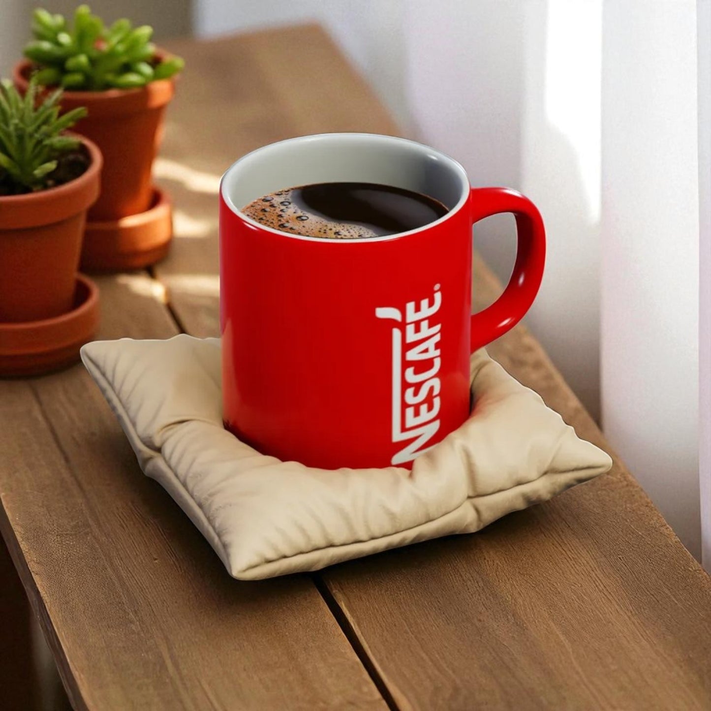 Cozy Pillow Coaster ā 3D Printed Soft-Look Drink Mat for Warm Aesthetic Vibes
