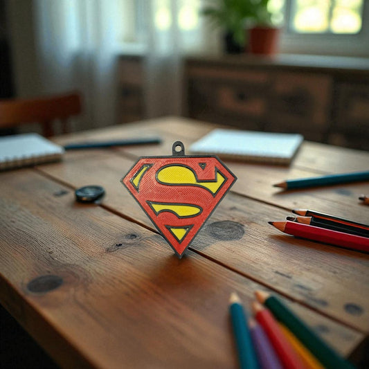 Superman Logo NFC Keychain- Tap, Share, Be Super