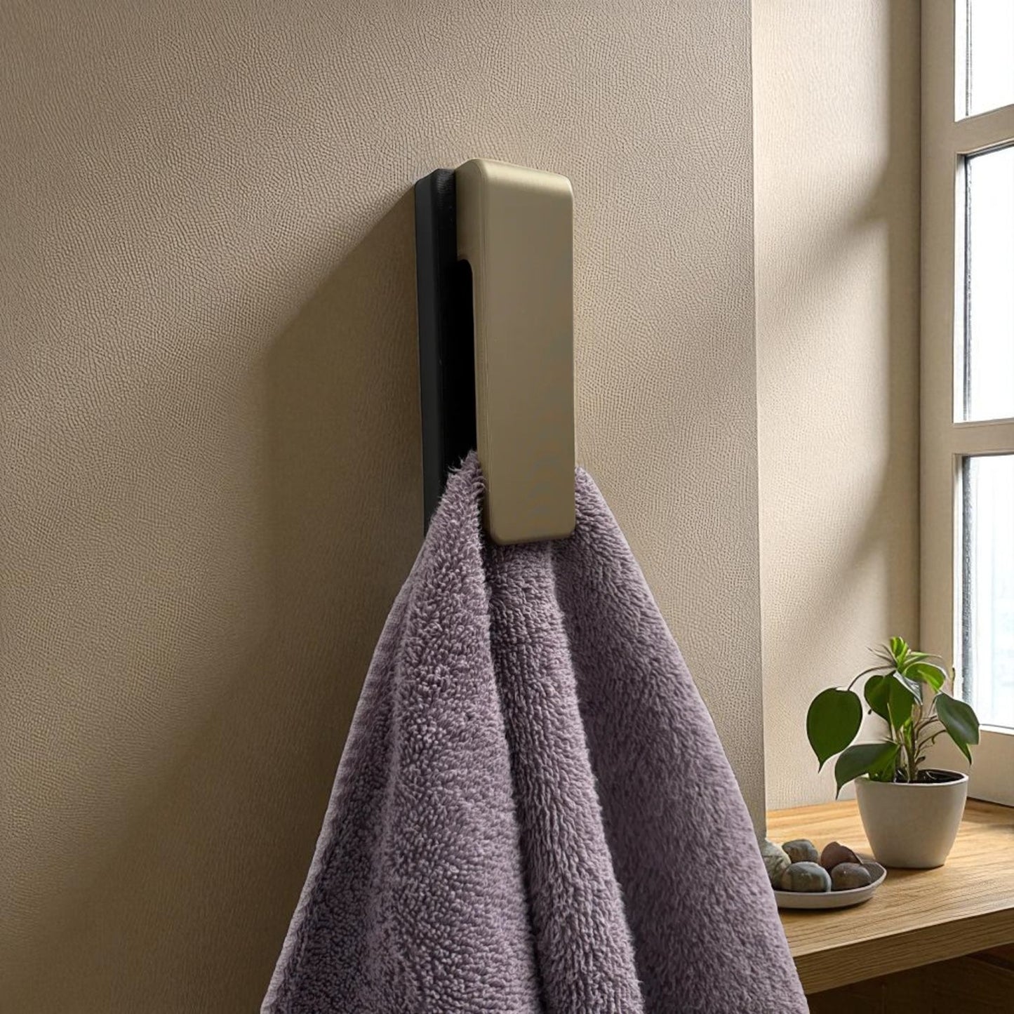 Gravity Towel Hanger ā 3D Printed No-Hook Towel Holder