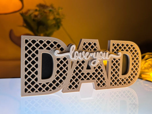 🖤 Love You Dad Desk Sign