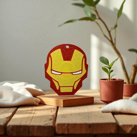 Ironman Face NFC Keychain- Ironman NFC Keychain – Tech Meets Hero with Tap-to-share