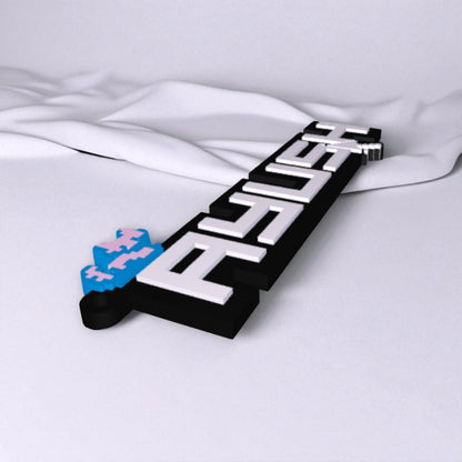 Name on Letter Keychain-Custom Letter Name Keychain – Personalized Initial Charm