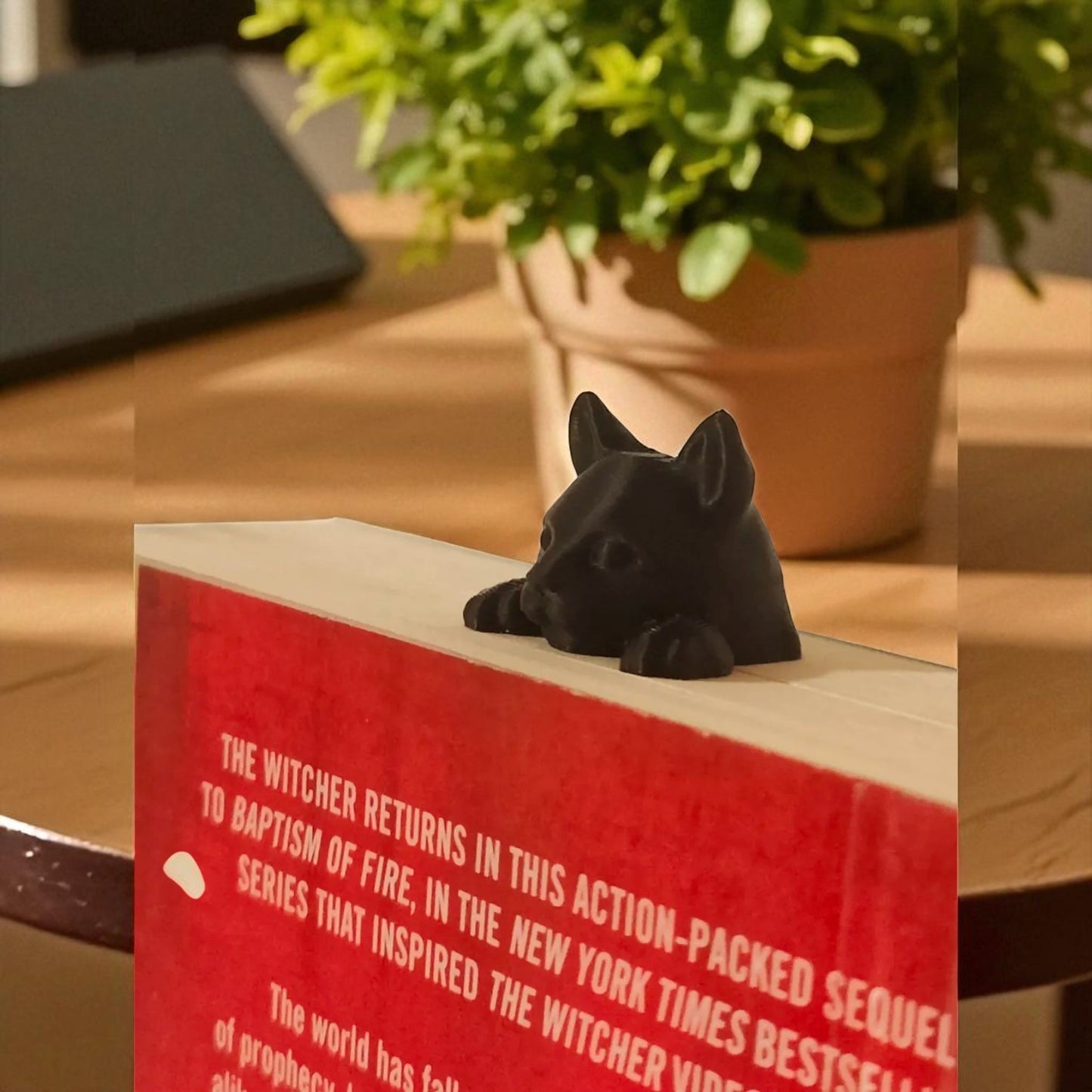 Cute Cat 3D Printed Bookmark – For Book & Cat Lovers | Set of 4