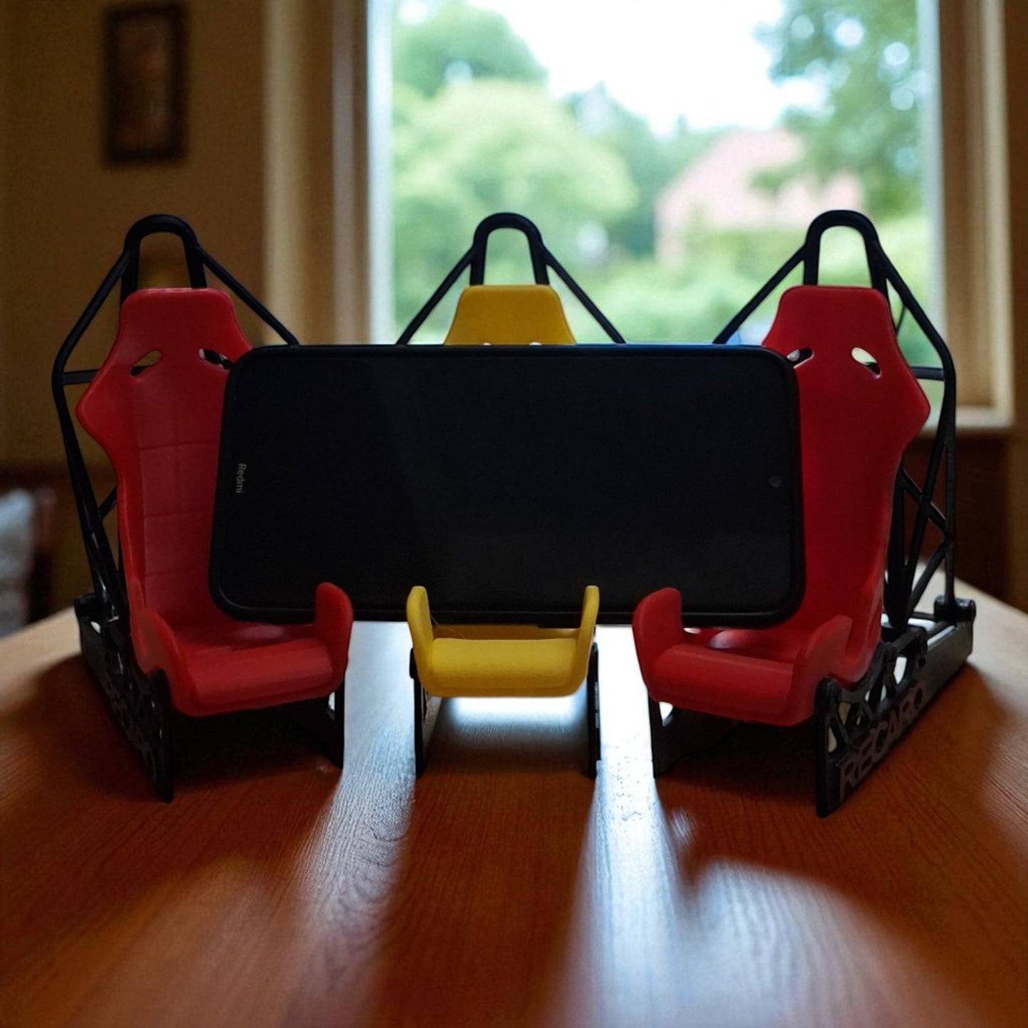 Racing Car Seat 3D Phone Stand – For Car & Speed Lovers