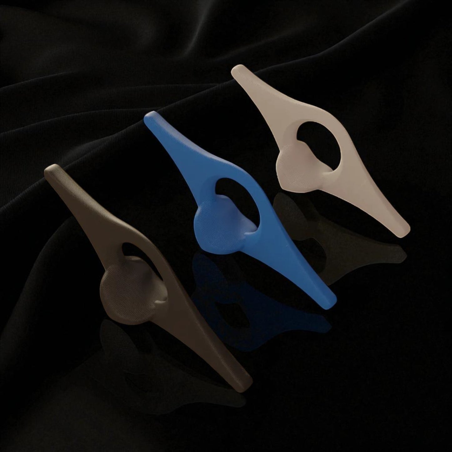 Bookmark Page Holder – 3D Printed Thumb Ring for Hands-Free Reading | Set of 4