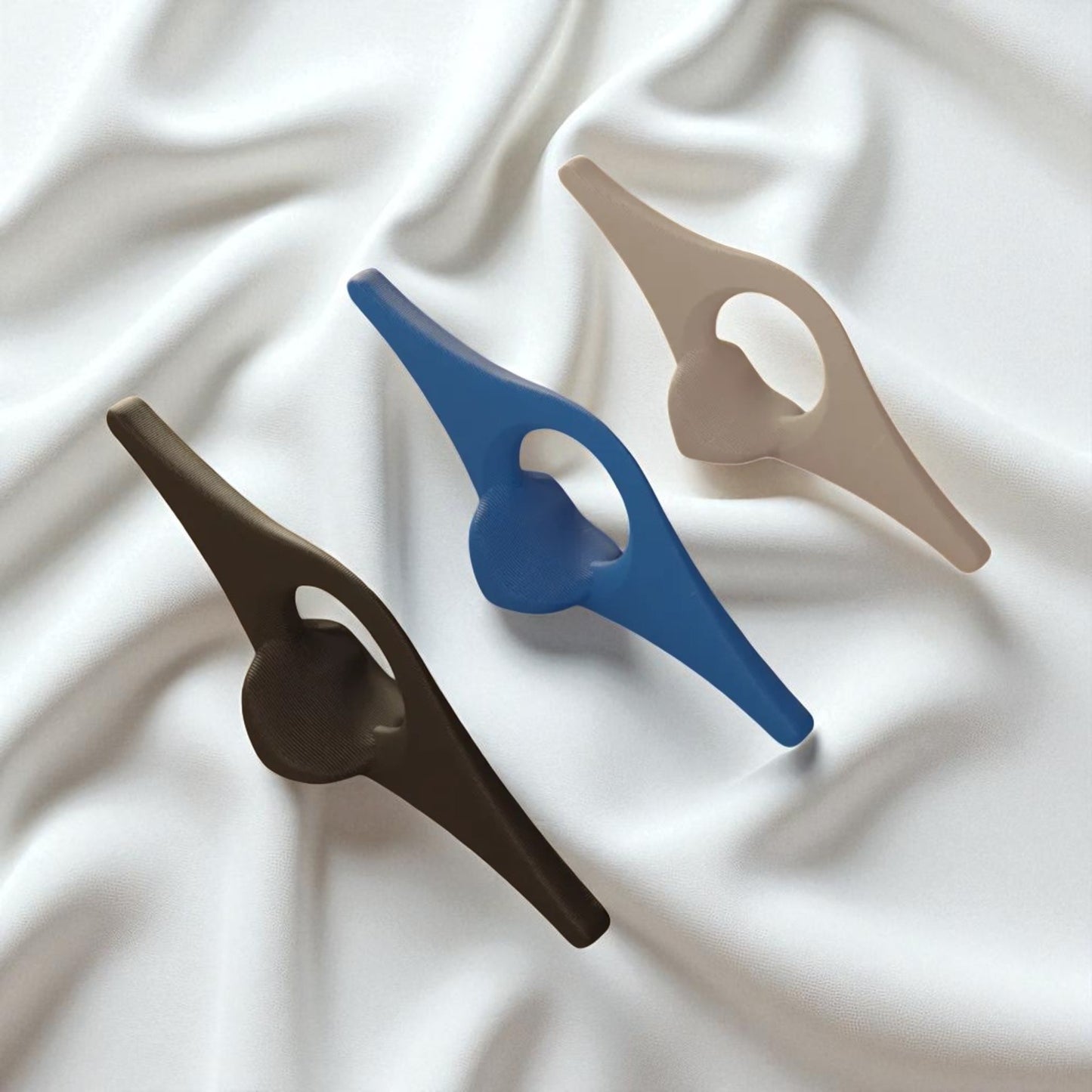 Bookmark Page Holder – 3D Printed Thumb Ring for Hands-Free Reading | Set of 4