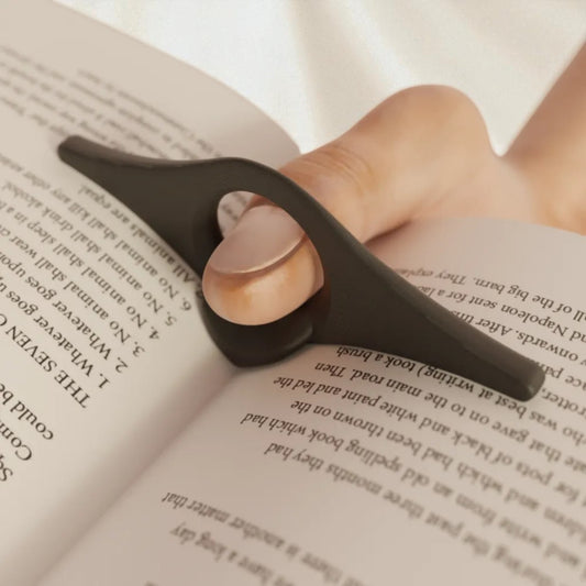 Bookmark Page Holder – 3D Printed Thumb Ring for Hands-Free Reading | Set of 4