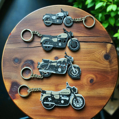 Custom Bike NFC Keychain | Personalized 3D Printed Keychain for Your Motorcycle | Unique Gift for Bikers