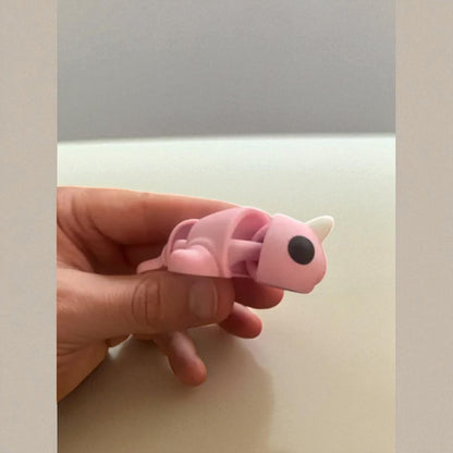 Flexi Narwhal Keychain – 3D Printed Articulated Ocean Buddy for Bags & Keys