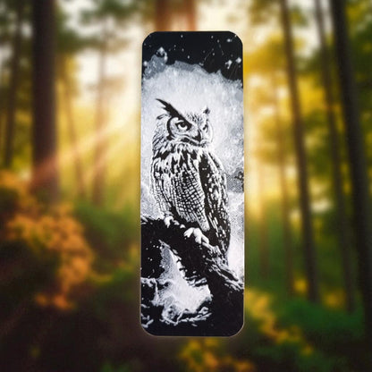 Owl in the Night Bookmark – 3D Printed Magical Moonlit Page Marker   | Set of 2