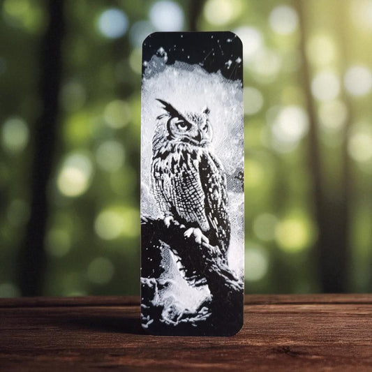 Owl in the Night Bookmark – 3D Printed Magical Moonlit Page Marker   | Set of 2