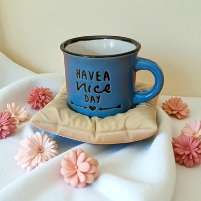 Cozy Pillow Coaster – 3D Printed Soft-Look Drink Mat for Warm Aesthetic Vibes