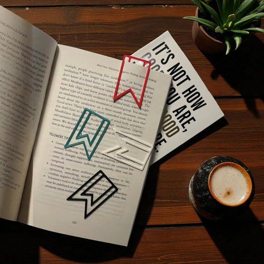 Paper Clip Bookmark – 3D Printed Minimalist Page Marker for Books & Journals