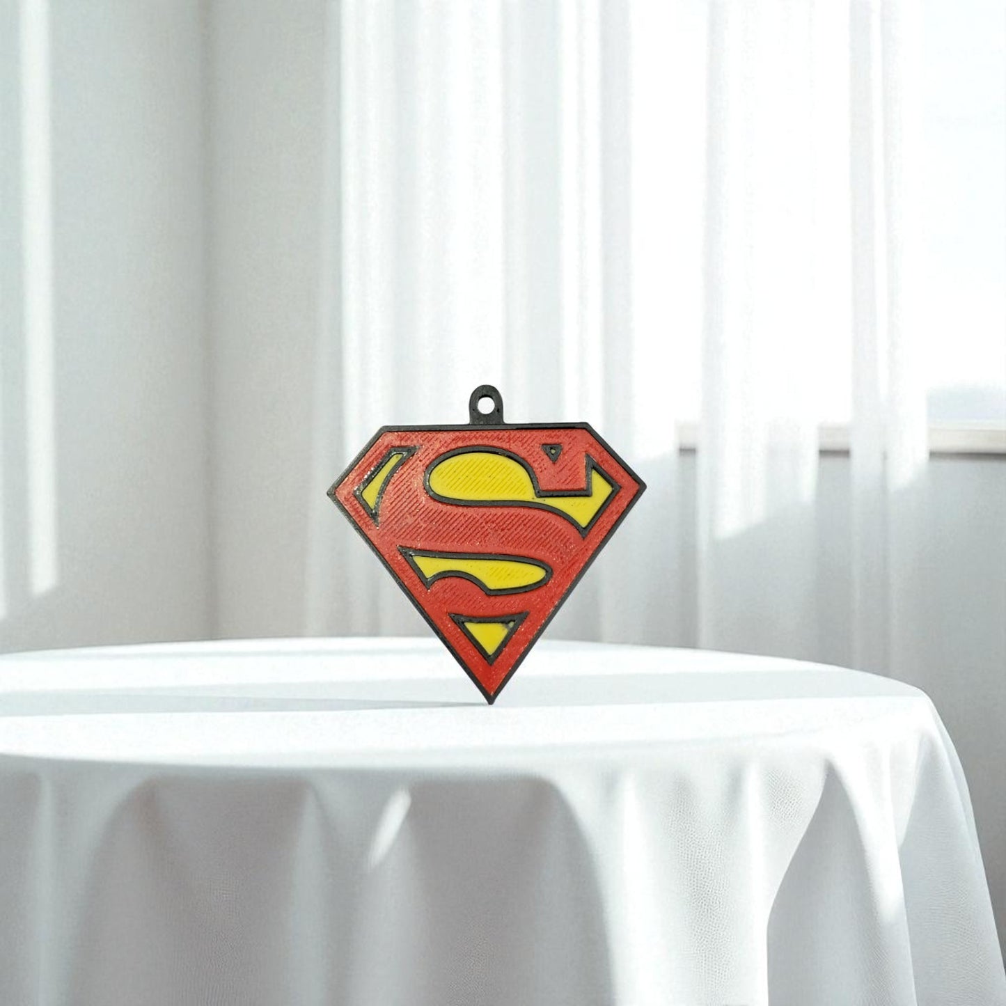 Superman Logo NFC Keychain- Tap, Share, Be Super